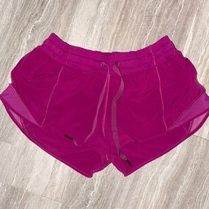 magenta lulu lemon magenta athletic shorts